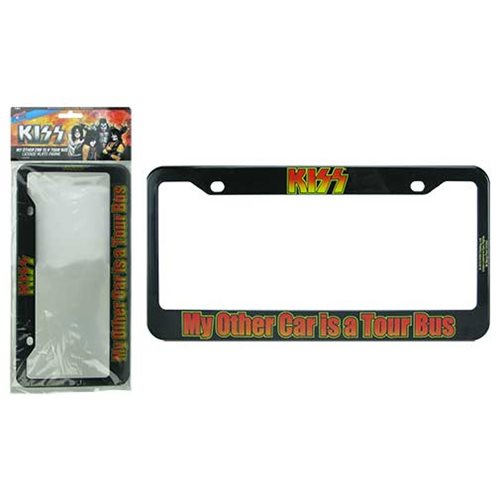 KISS My Other Car is a Tour Bus License Plate Frame